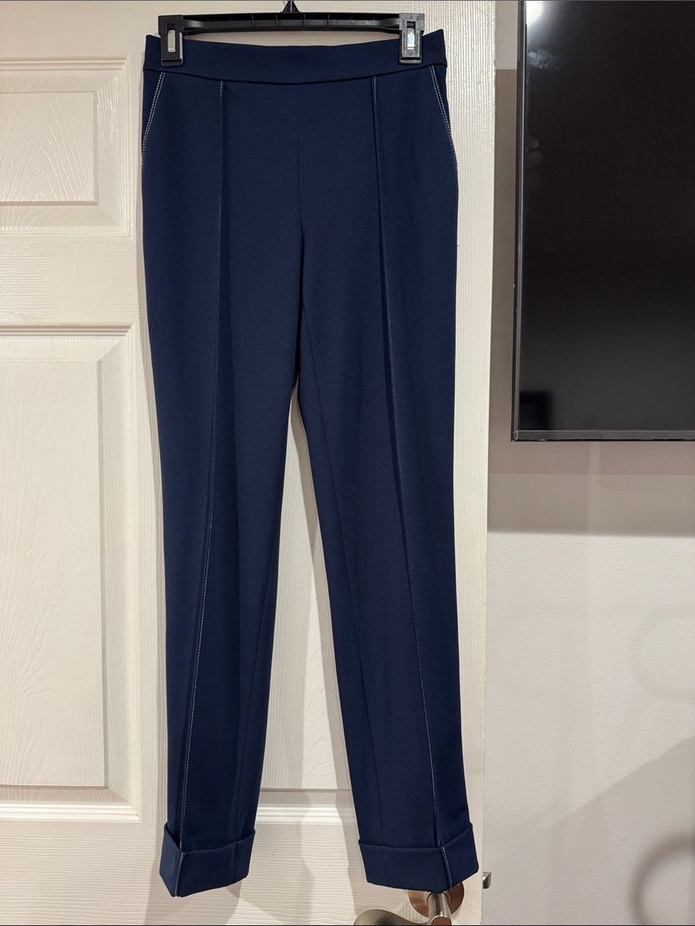 Donna Karan Navy Women's Tailored Ankle Pants size xs